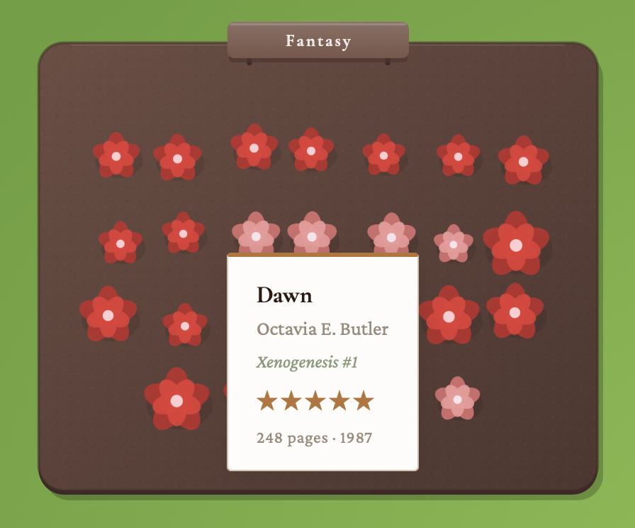 Reading Garden — Book Detail Card